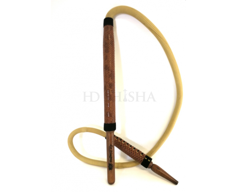 Traditionel tyrkisk læder slangar brunt håndtag -