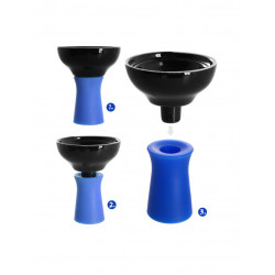 KAYA ELOX Eco Slice Blå vattenpipa shisha - Vattenpipor