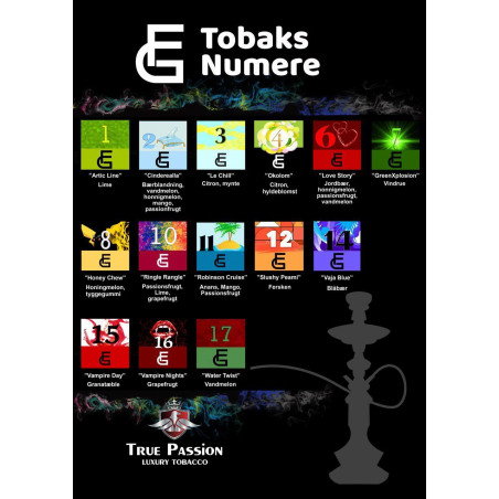 True Passion Vampire Nights (16) 200 g Vattenpipstobak -