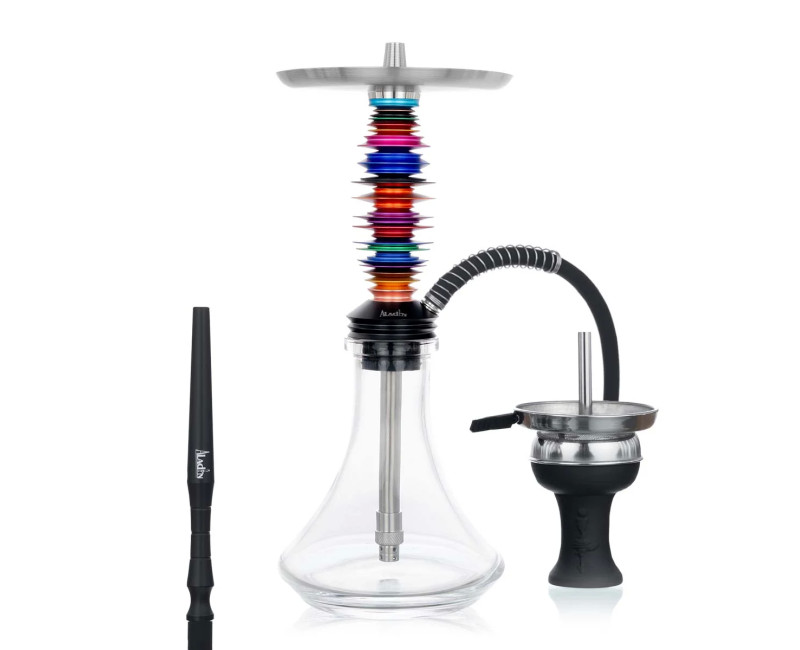 Aladin Alux M9 Regnbågsfärgad Vattenpipa