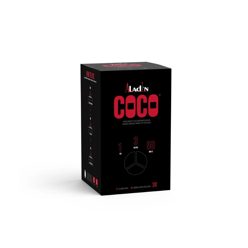 Tom Cococha Blue kol till vattenpipa – 1 kg | Kol till vattenpipa