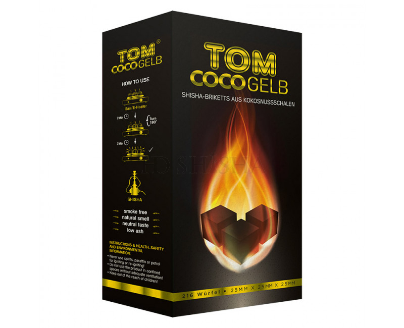 Tom Cococha Yellow vattenpipa shisha Kol – 3 kg - Kokoskul