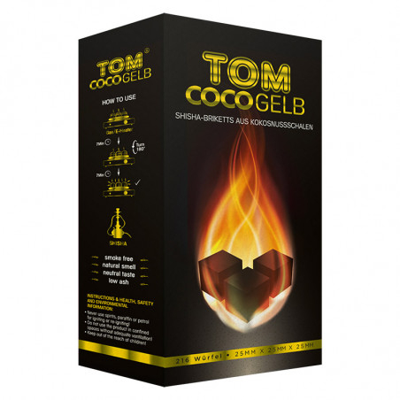 Tom Cococha Yellow vattenpipa shisha Kol – 3 kg - Kokoskul