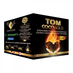Tom Cococha Gold (C26) vattenpipa shisha Kol – 1 kg - Kokoskul