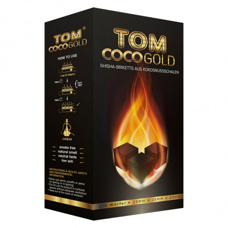 Tom Cococha Gold vattenpipa shisha Kol – 3 kg - Kokoskul