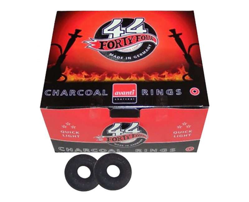 Forty Four 44 mm vattenpipa shisha Kol – 1 kasse - Vattenpipskol