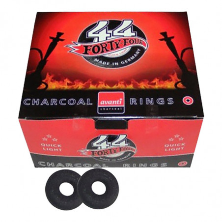 Forty Four 44 mm vattenpipa shisha Kol – 1 kasse - Vattenpipskol