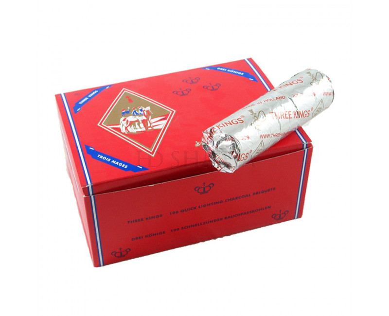 Three Kings 40 mm vattenpipa shisha Kol – 1 kasse -