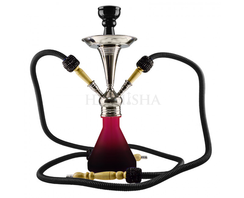 Aladin Roy 8 svart vattenpipa shisha med 2 slangarr -