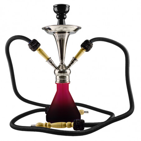 Aladin Roy 8 svart vattenpipa shisha med 2 slangarr -