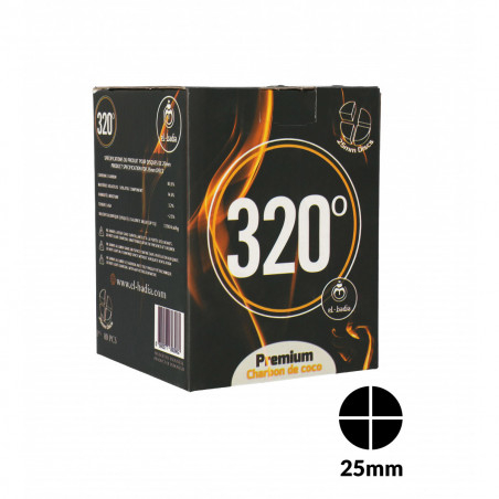 320° Gold – 25 mm 4-delt disc vattenpipa shisha Kol – 1 kg -