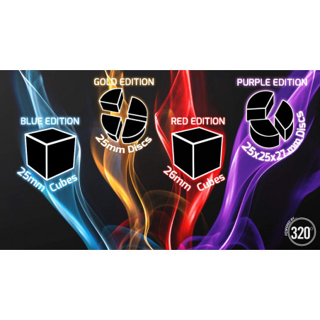 320° Blue – 25 mm vattenpipa shisha Kol – 1 kg - Kokoskul